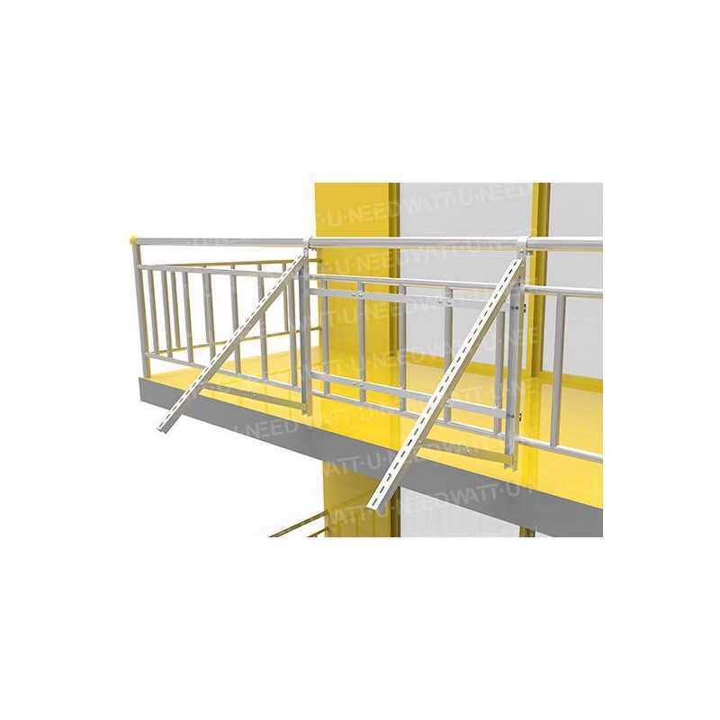 Balkon-zonnepaneelkit – met stekkeraansluiting