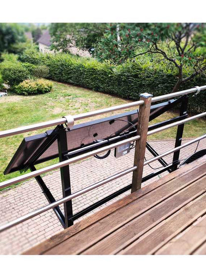 Balkon-zonnepaneelkit – met stekkeraansluiting
